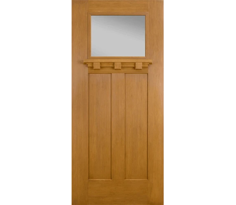 Evansville Craftsman Light Fiberglass Entry Door