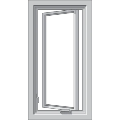 Evansville Pella Hurricane Shield Series Vinyl Casement Window