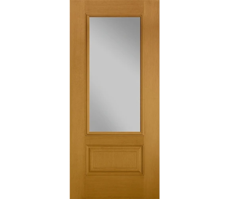 Evansville Three Quaters light Fiberglass Entry Door